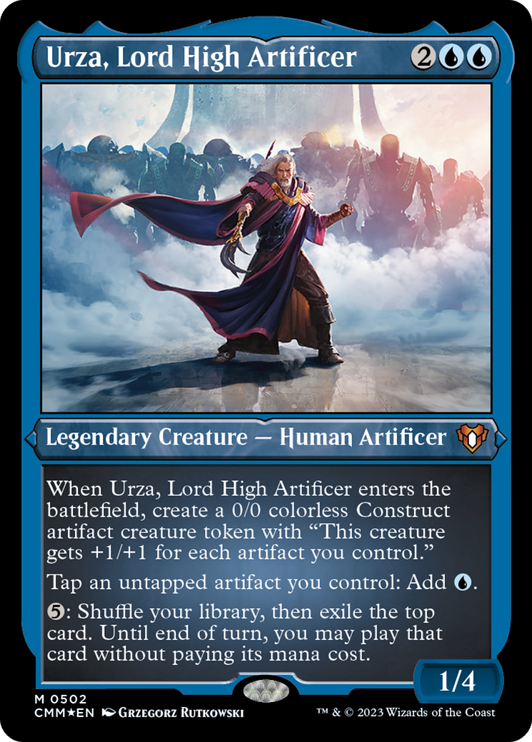Urza, Lord High Artificer | Commander Masters #502 [etched]
