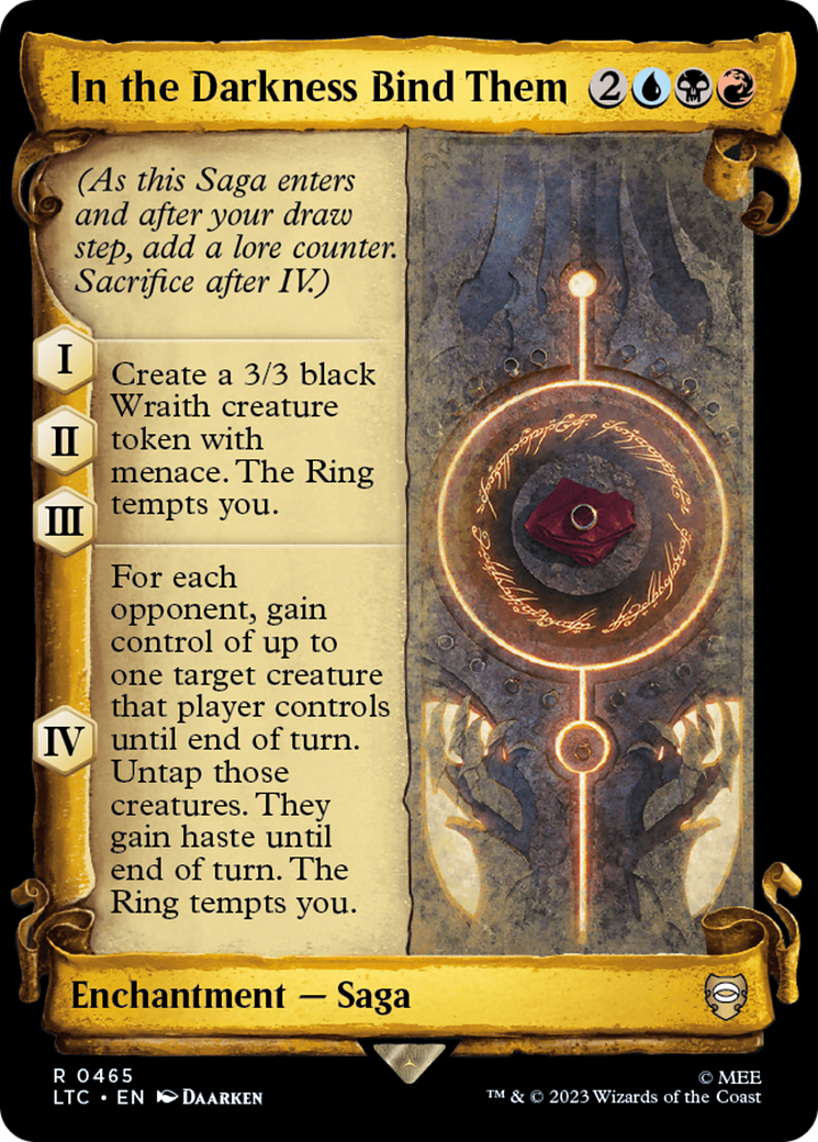 In the Darkness Bind Them | Tales of Middle-earth Commander #465 [foil]