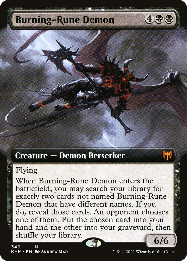 Burning-Rune Demon | Kaldheim #349