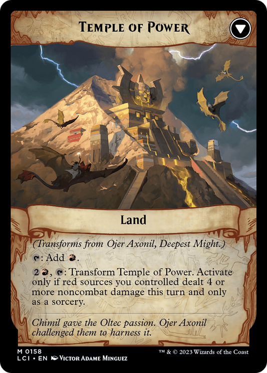 Ojer Axonil, Deepest Might // Temple of Power | The Lost Caverns of Ixalan #158 [foil]