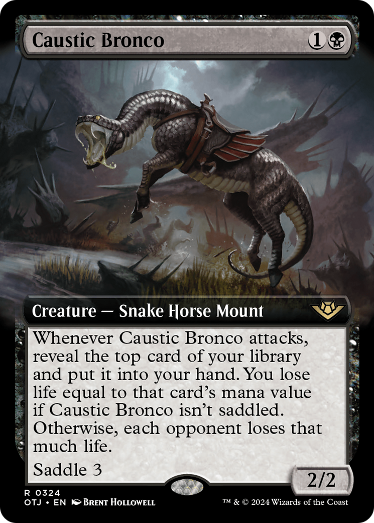 Caustic Bronco | Outlaws of Thunder Junction #324 [foil]