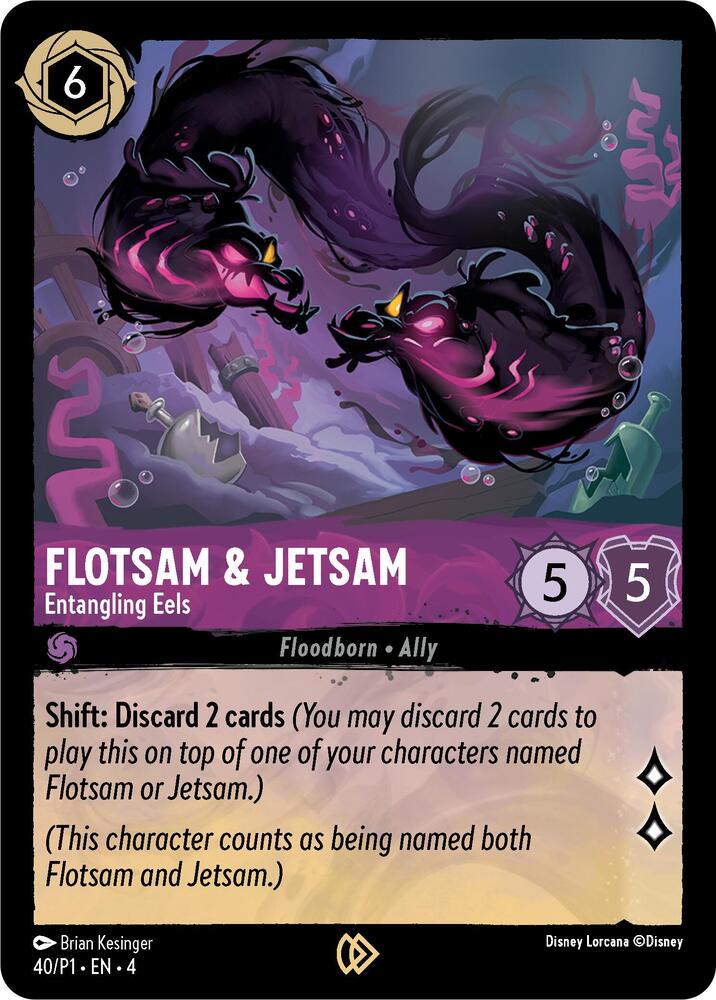 Flotsam & Jetsam - Entangling Eels | Disney Lorcana Promo Cards #40