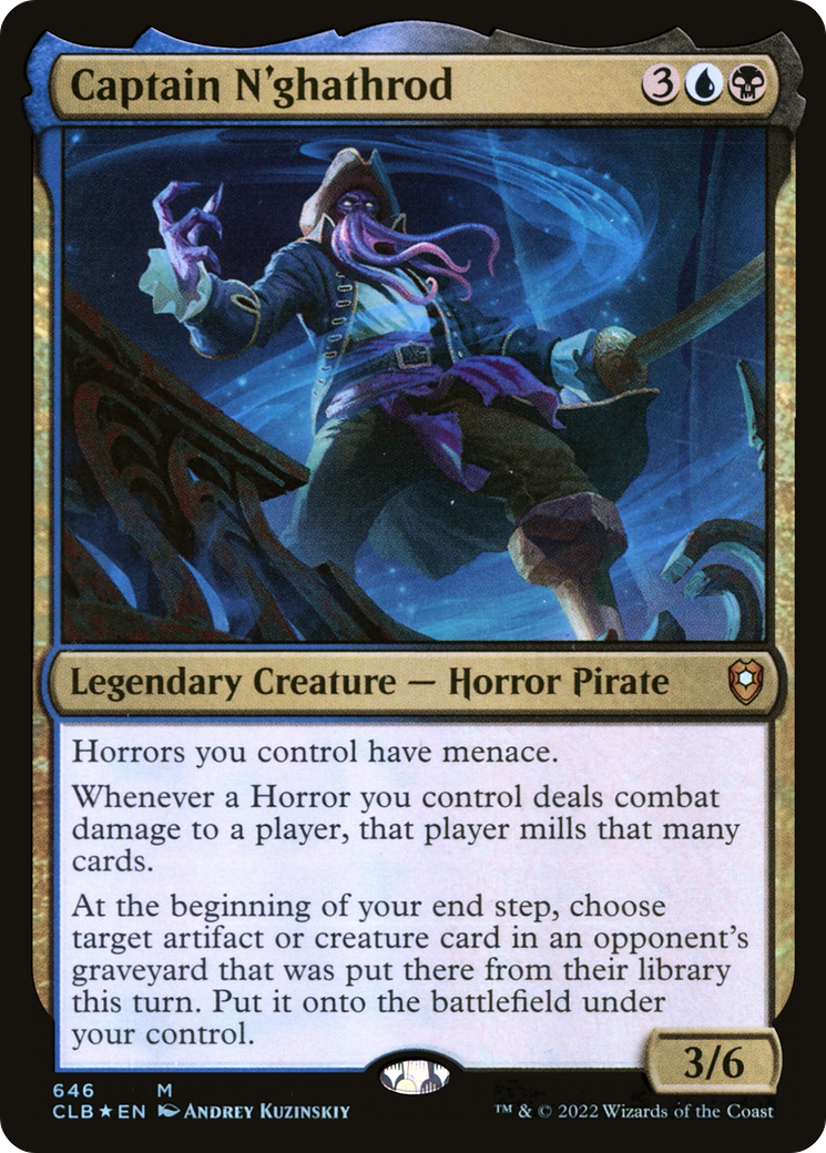 Captain N'ghathrod | Commander Legends: Battle for Baldur's Gate #646 [foil]