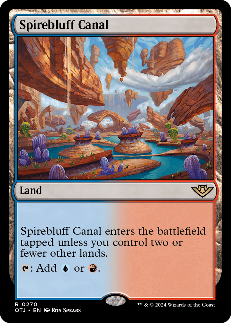 Spirebluff Canal | Outlaws of Thunder Junction #270 [foil]