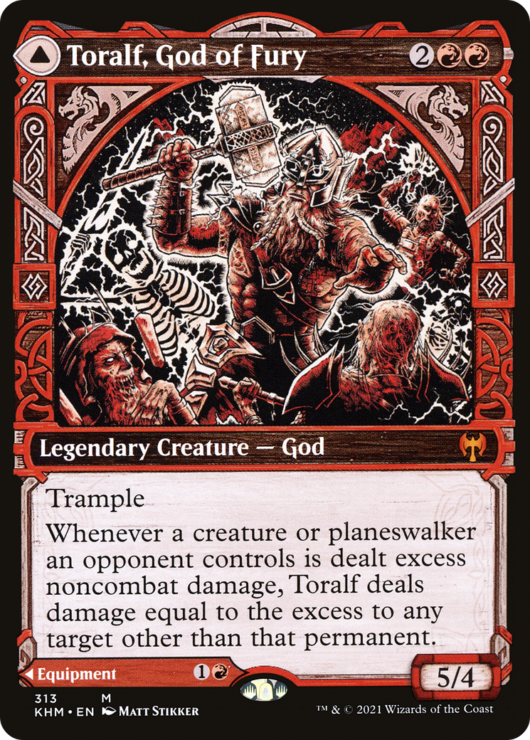 Toralf, God of Fury // Toralf's Hammer | Kaldheim #313