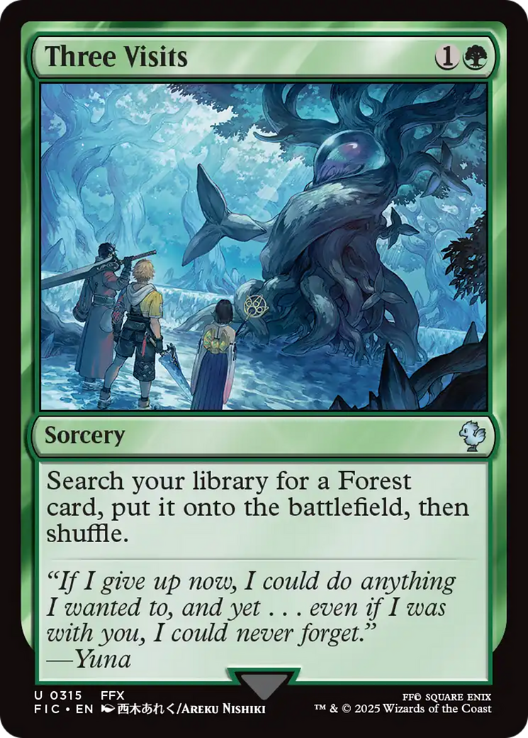 Three Visits | Final Fantasy Commander #315