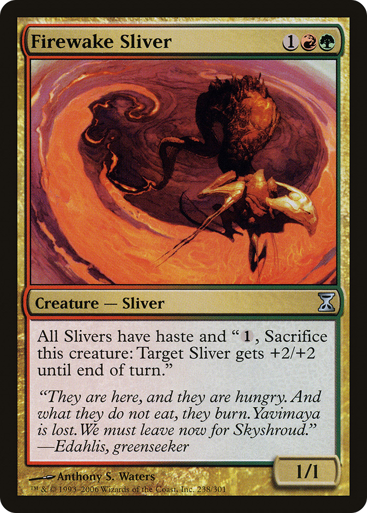 Firewake Sliver | Time Spiral #238 [foil]