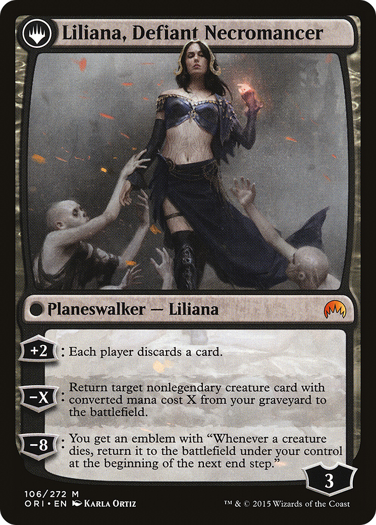 Liliana, Heretical Healer // Liliana, Defiant Necromancer | The List #ORI-106