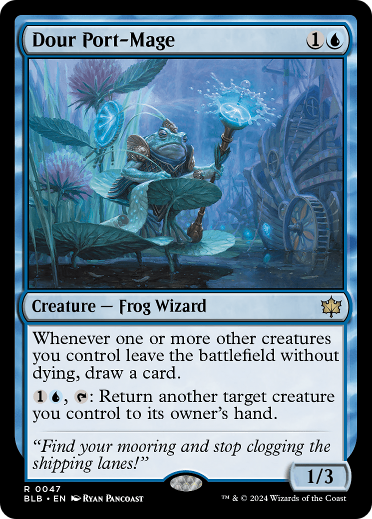 Dour Port-Mage | Bloomburrow #47 [foil]