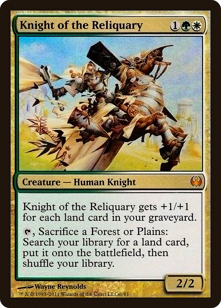 Knight of the Reliquary | Duel Decks: Knights vs. Dragons #1 [foil]