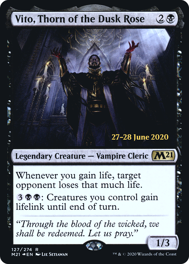 Vito, Thorn of the Dusk Rose | Core Set 2021 Promos #127s [foil]