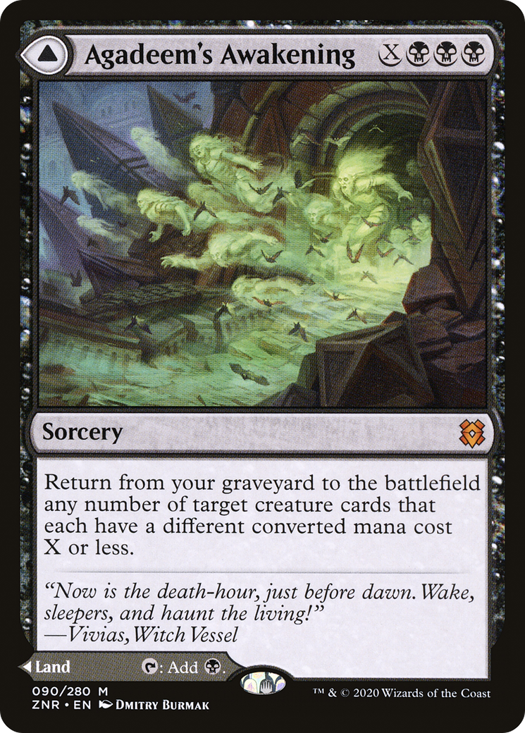 Agadeem's Awakening // Agadeem, the Undercrypt | Zendikar Rising #90 [foil]