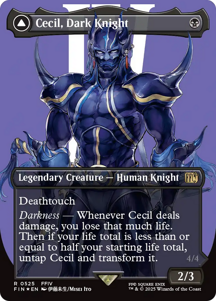 Cecil, Dark Knight // Cecil, Redeemed Paladin | Final Fantasy #525 [foil]