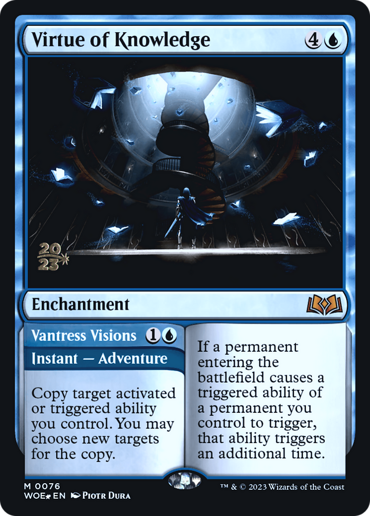 Virtue of Knowledge // Vantress Visions | Wilds of Eldraine Promos #76s [foil]