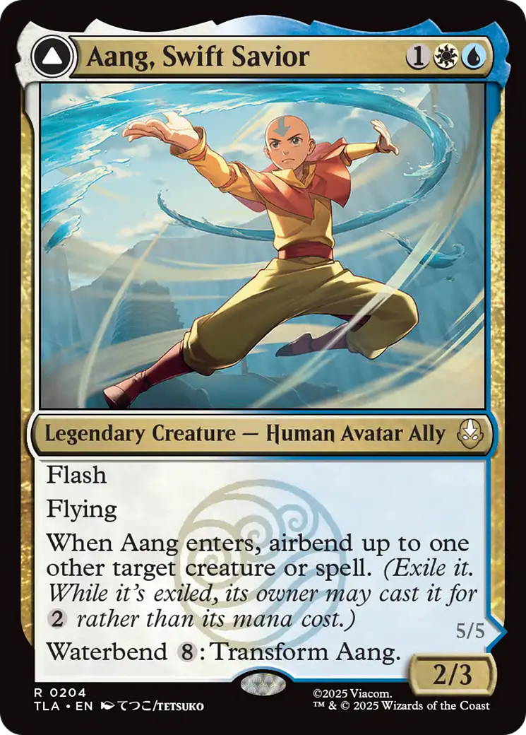 Aang, Swift Savior // Aang and La, Ocean's Fury | Avatar: The Last Airbender #204