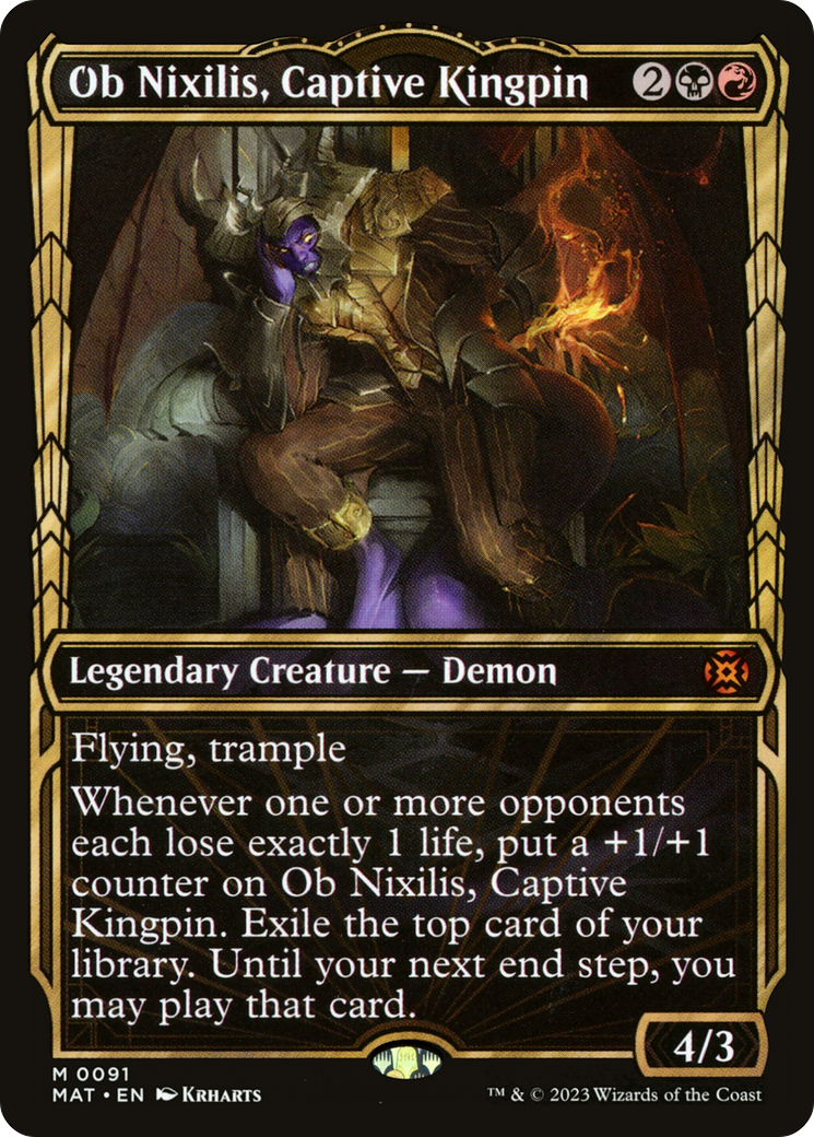 Ob Nixilis, Captive Kingpin | March of the Machine: The Aftermath #91 [foil]
