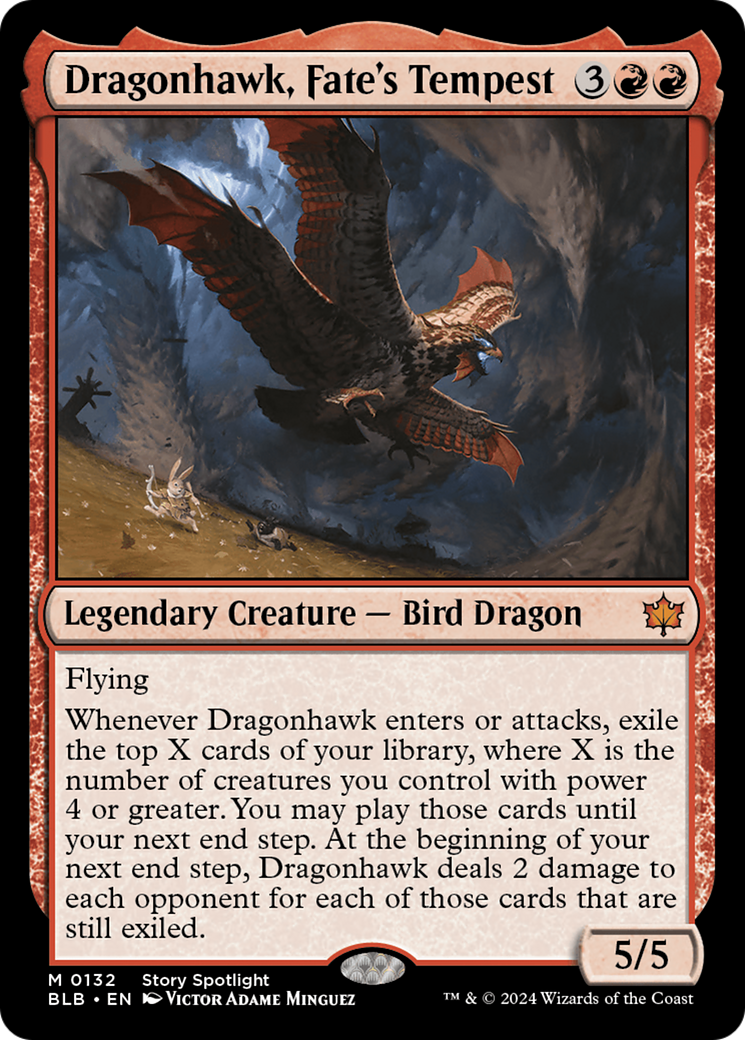 Dragonhawk, Fate's Tempest | Bloomburrow #132 [foil]