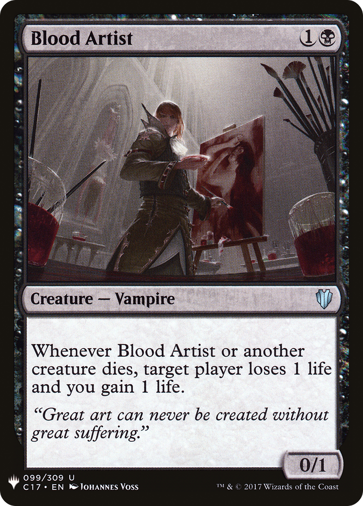 Blood Artist | The List #C17-99