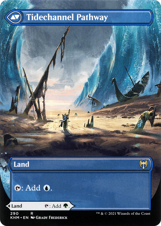 Barkchannel Pathway // Tidechannel Pathway | Kaldheim #290 [foil]