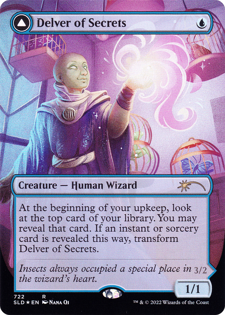 Delver of Secrets // Insectile Aberration | Secret Lair Drop #722 [foil]