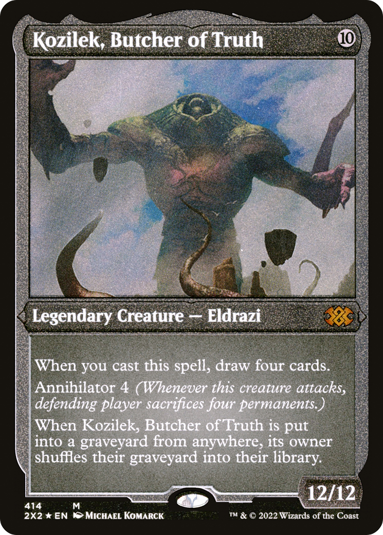 Kozilek, Butcher of Truth | Double Masters 2022 #414 [etched]