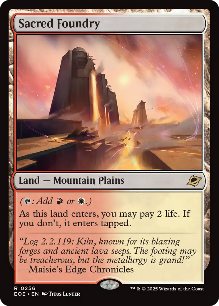 Sacred Foundry | Edge of Eternities #256 [foil]