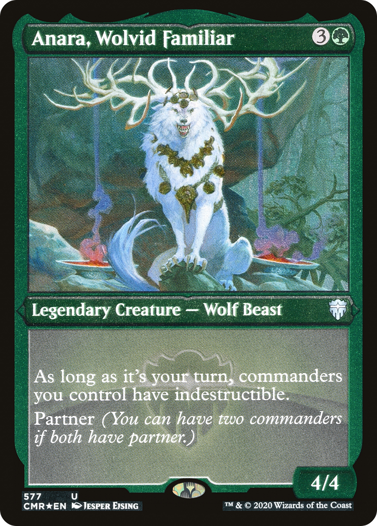 Anara, Wolvid Familiar | Commander Legends #577 [etched]