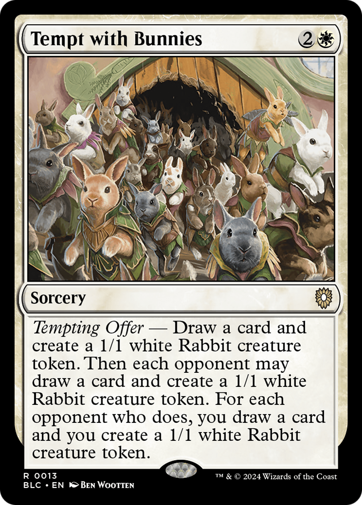 Tempt with Bunnies | Bloomburrow Commander #13