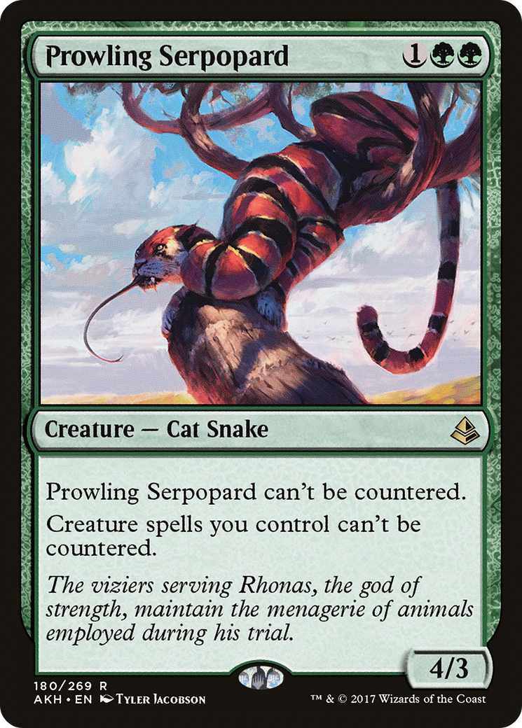 Prowling Serpopard | Amonkhet #180 [foil]