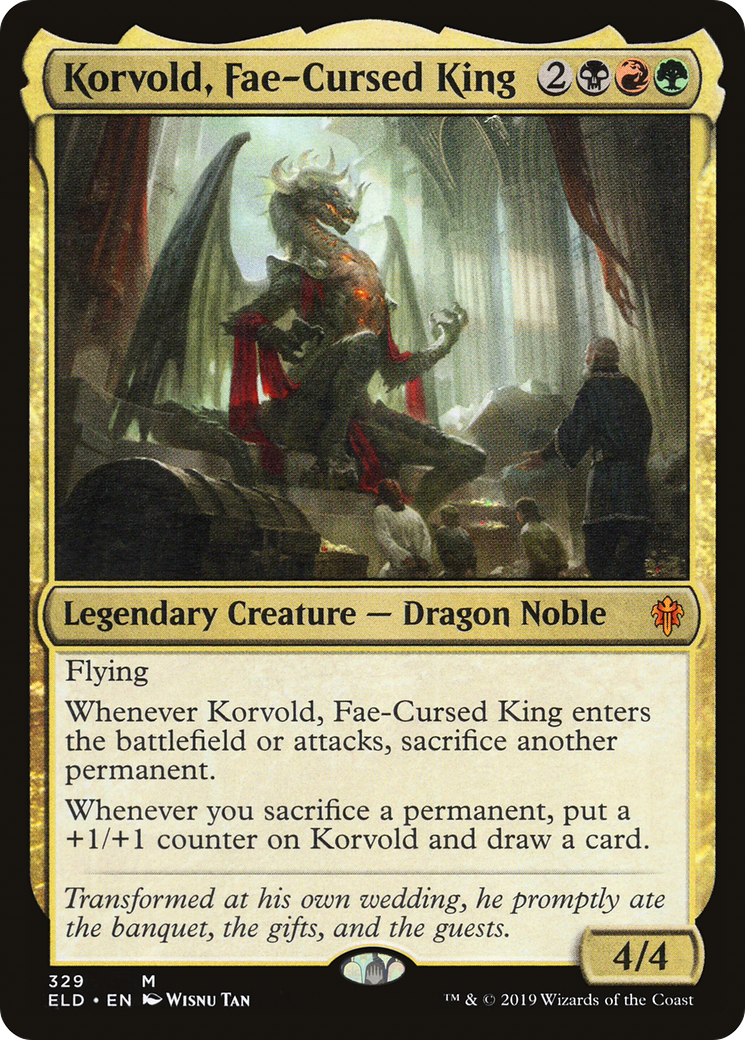 Korvold, Fae-Cursed King | Throne of Eldraine #329 [foil]