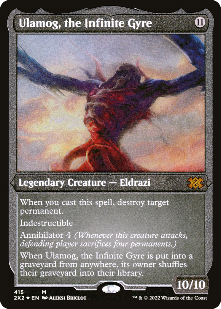 Ulamog, the Infinite Gyre | Double Masters 2022 #415 [etched]