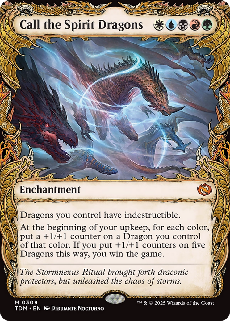 Call the Spirit Dragons | Tarkir: Dragonstorm #309 [foil]