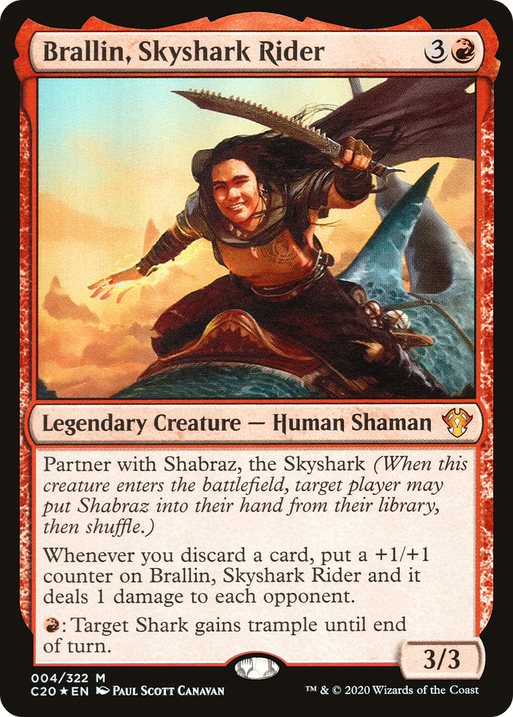 Brallin, Skyshark Rider | Commander 2020 #4 [foil]