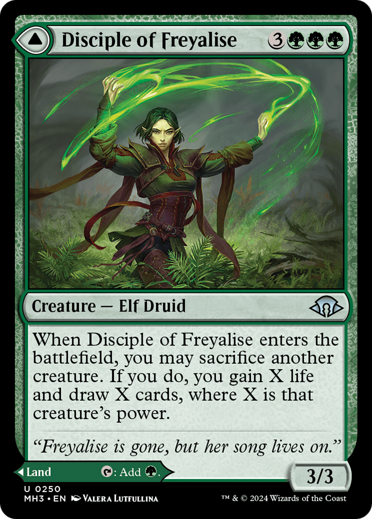 Disciple of Freyalise // Garden of Freyalise | Modern Horizons 3 #250 [foil]