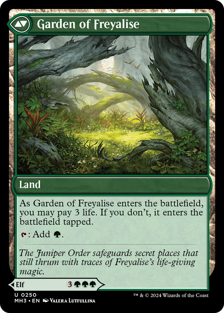 Disciple of Freyalise // Garden of Freyalise | Modern Horizons 3 #250 [foil]
