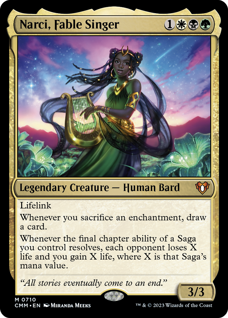 Narci, Fable Singer | Commander Masters #710 [foil]