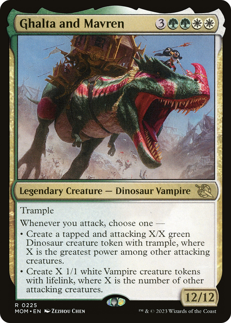 Ghalta and Mavren | March of the Machine #225 [foil]