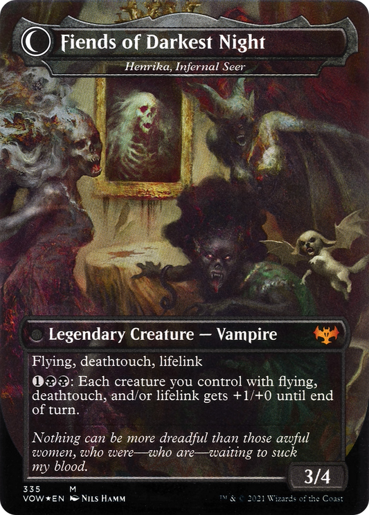 Henrika Domnathi // Henrika, Infernal Seer | Innistrad: Crimson Vow #335 [foil]