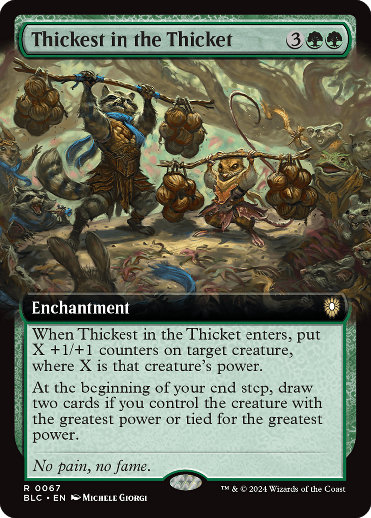 Thickest in the Thicket | Bloomburrow Commander #67