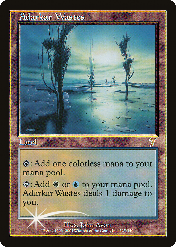 Adarkar Wastes | Seventh Edition #325s [foil]