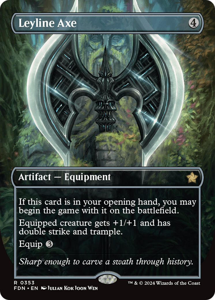 Leyline Axe | Foundations #353 [foil]
