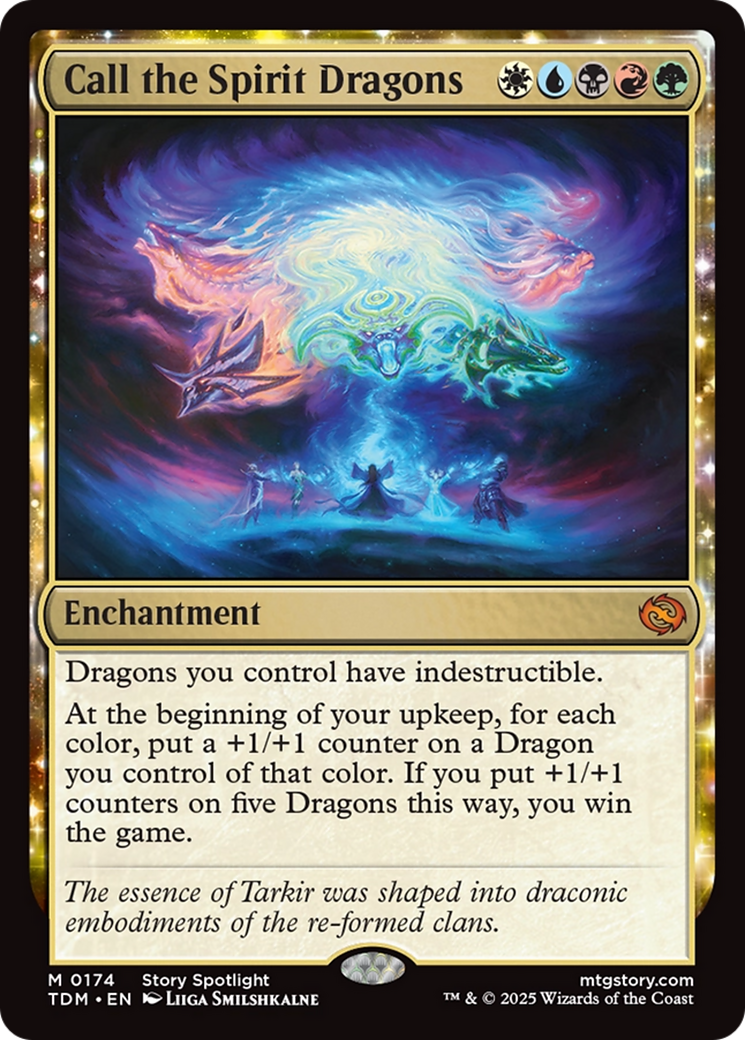 Call the Spirit Dragons | Tarkir: Dragonstorm #174 [foil]