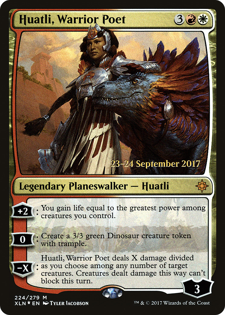 Huatli, Warrior Poet | Ixalan Promos #224s [foil]