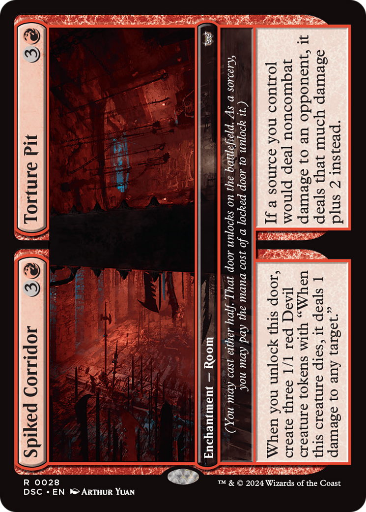 Spiked Corridor // Torture Pit | Duskmourn: House of Horror Commander #28
