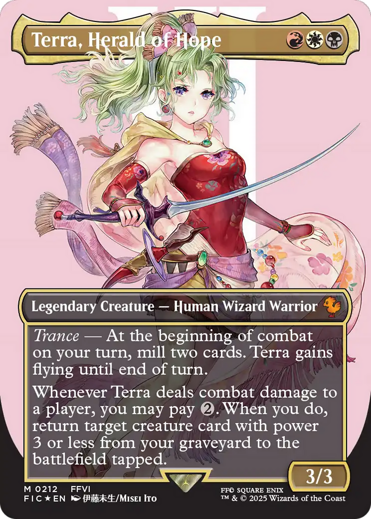 Terra, Herald of Hope | Final Fantasy Commander #212 [foil]