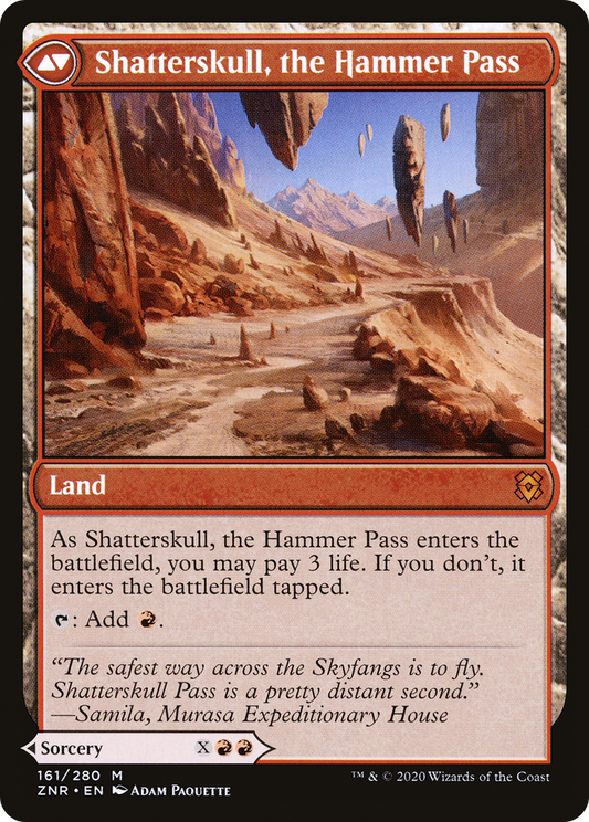 Shatterskull Smashing // Shatterskull, the Hammer Pass | Zendikar Rising #161 [foil]