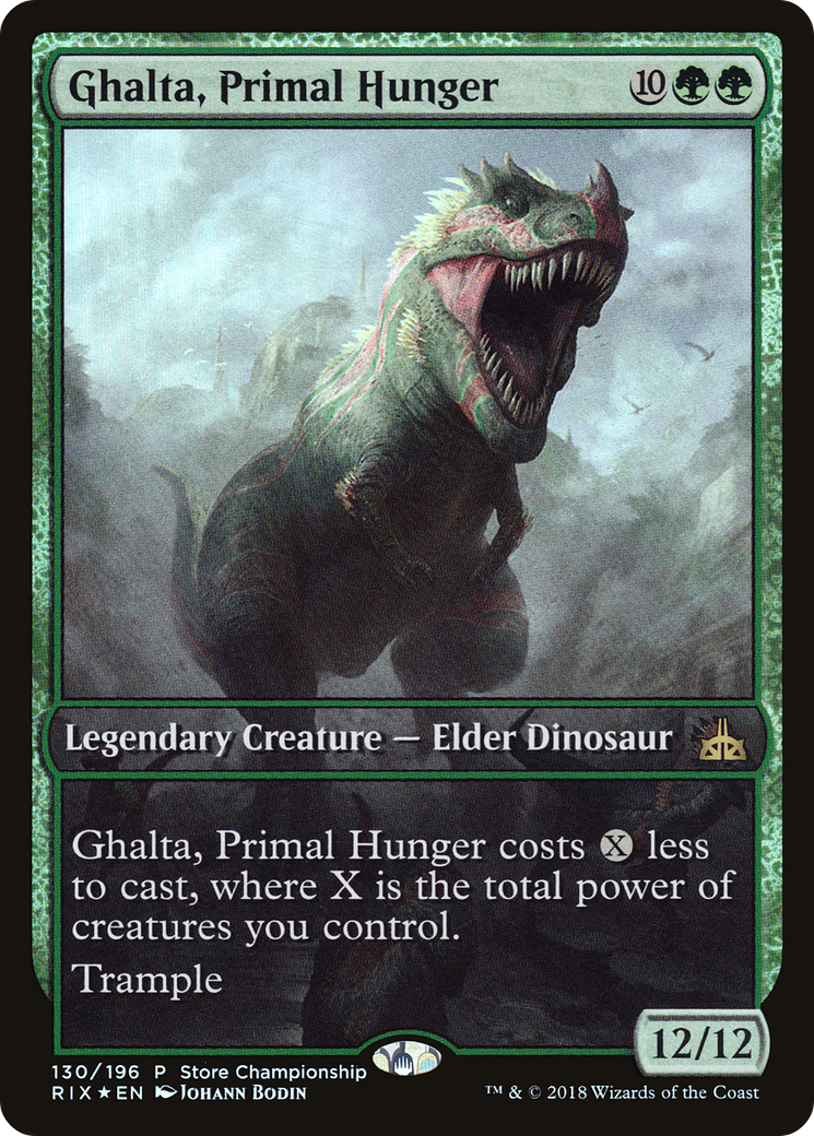 Ghalta, Primal Hunger | Rivals of Ixalan Promos #130 [foil]