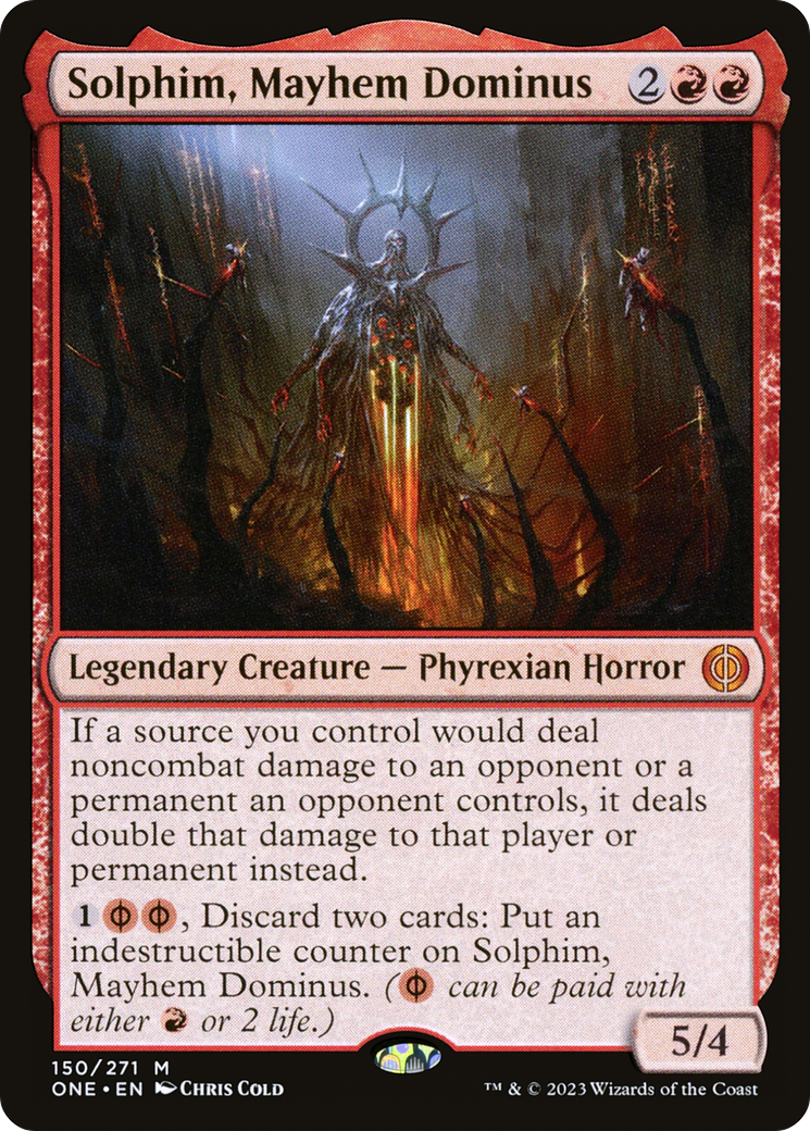 Solphim, Mayhem Dominus | Phyrexia: All Will Be One #150