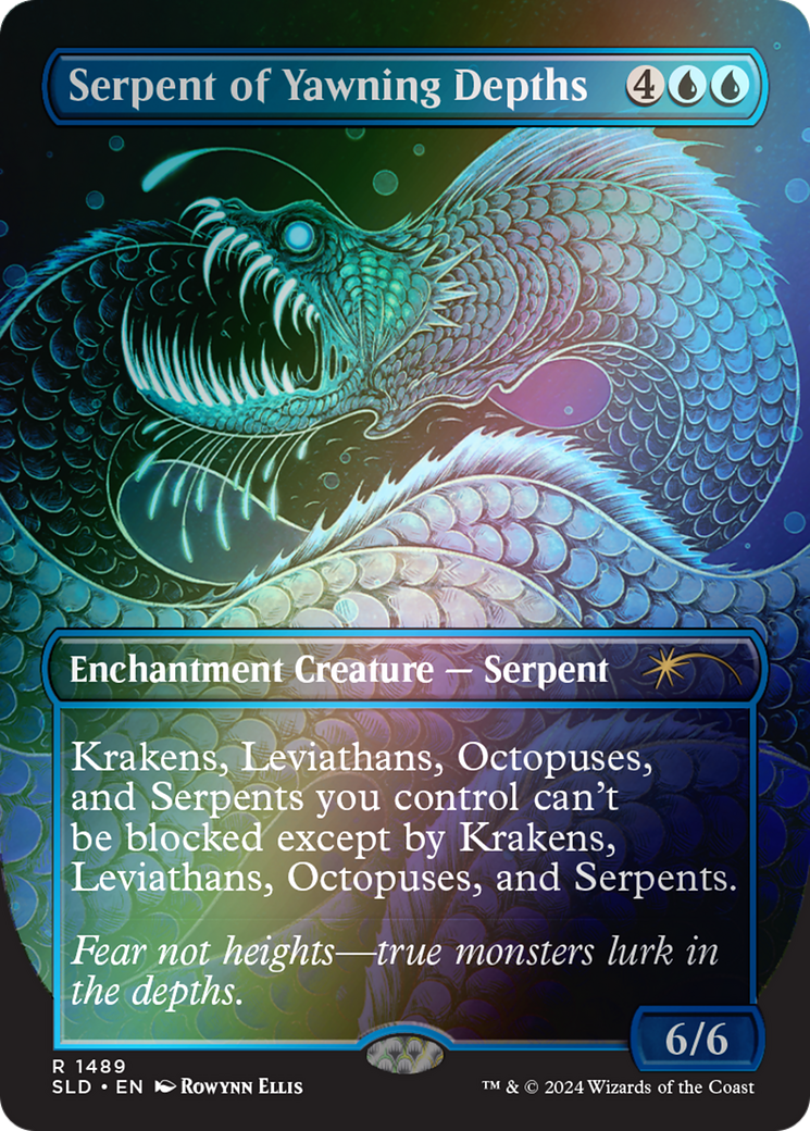 Serpent of Yawning Depths | Secret Lair Drop #1489s [foil]
