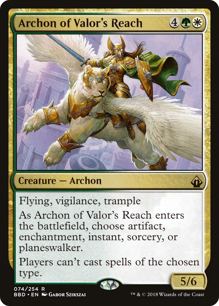 Archon of Valor's Reach | Battlebond #74 [foil]